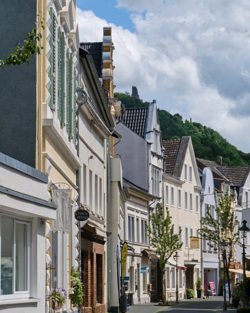 Königswinter am Rhein, Blick in die Fußgängerzone